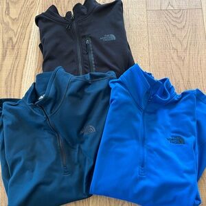 The North Face Lot of 3 Zip Pullovers Size XXXL 3XL